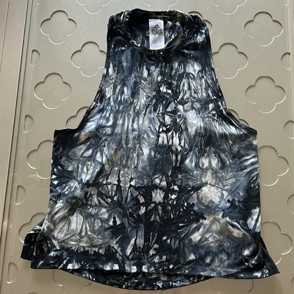 ADIDAS Parley Tie Dye Racerback Tank Top, size Large - Picture 6 of 16